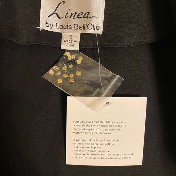 NEW Linnea by Louis Dell' Olio Dressy Black Decorated Cardi Jacket, Small NWT - Picture 6 of 14